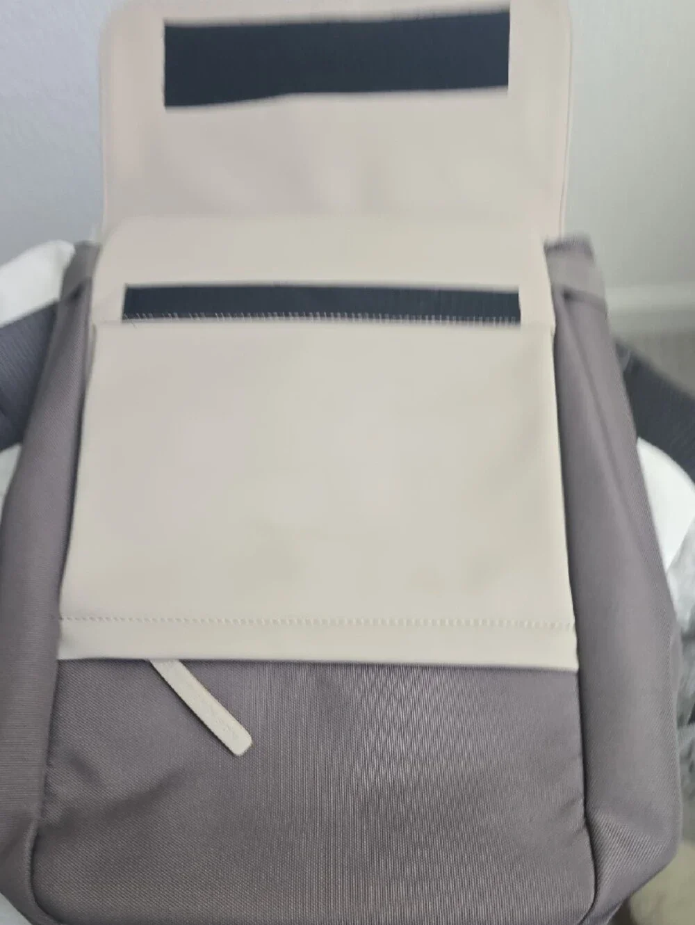 Women's Two-Tone Taupe & Cream Backpack